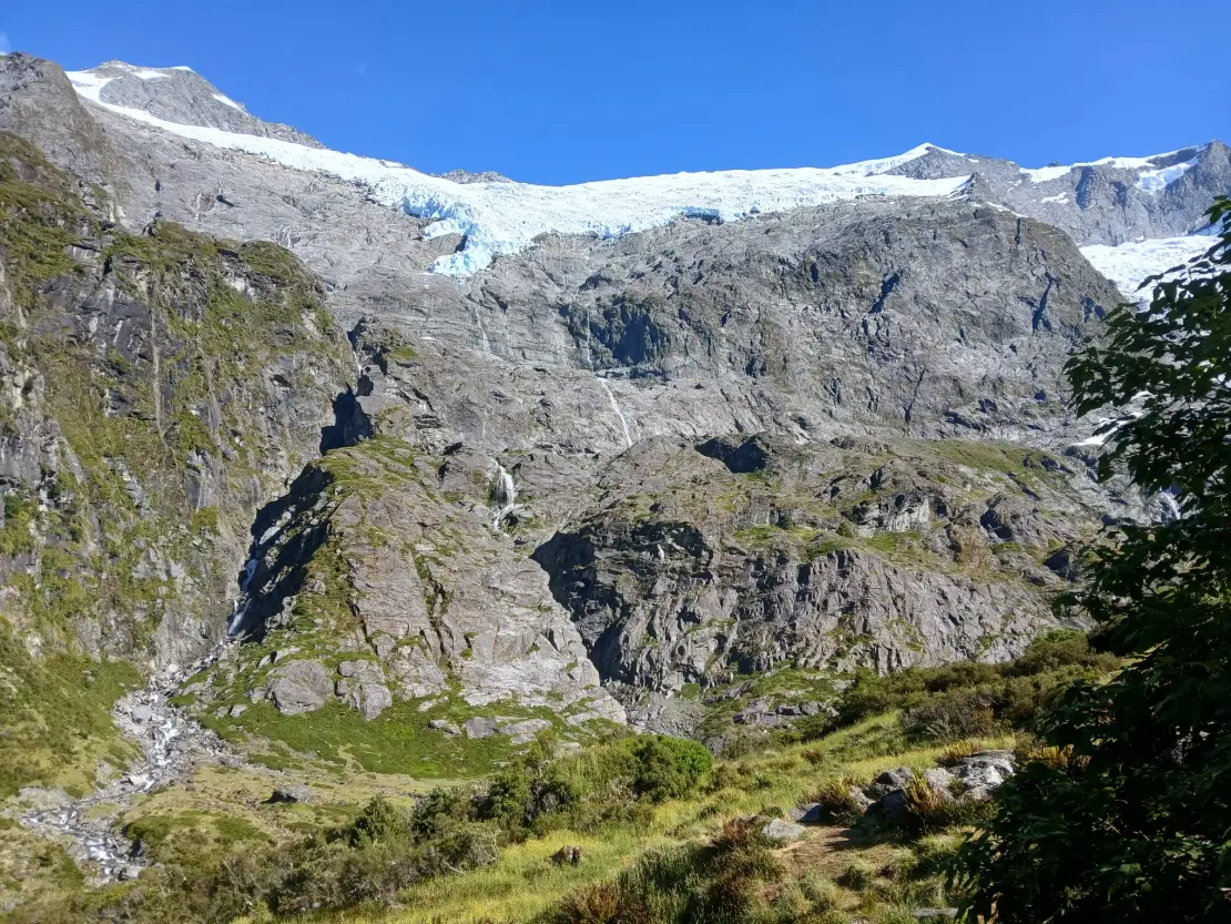 Breathtaking view of snow-capped mountain landscapes.